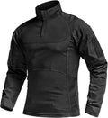 CQR Men's Combat Shirt Tactical 1/4 Zip Long Sleeve (Style RPH6)