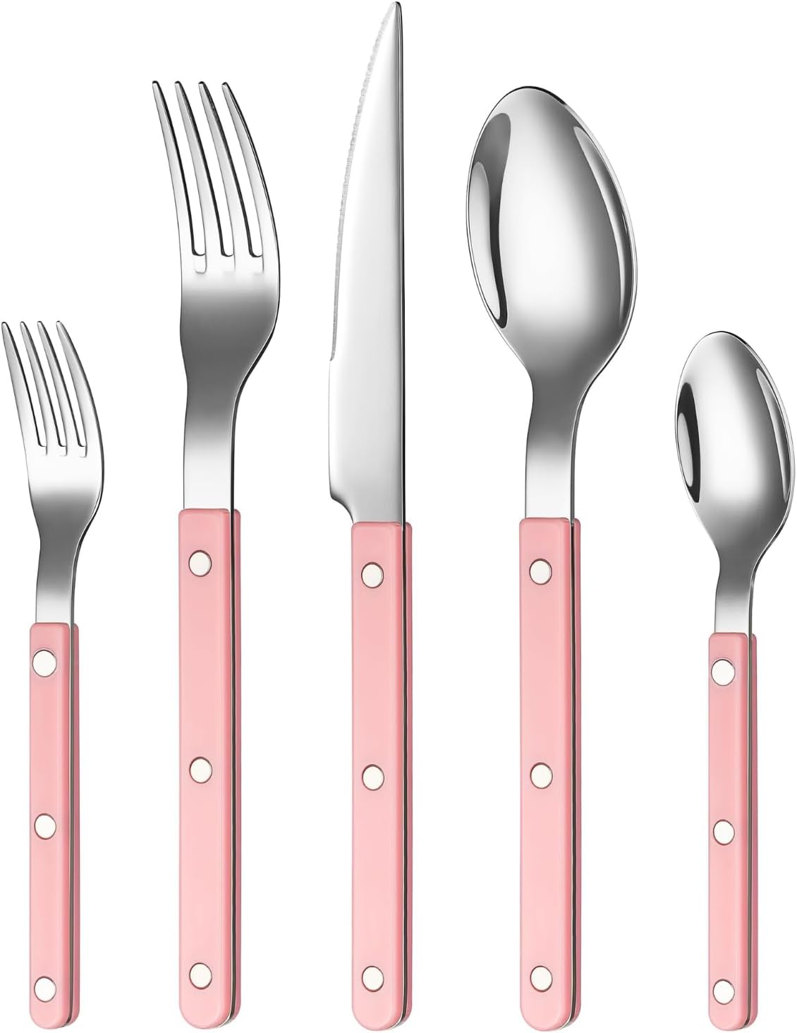 Khen Cutlery Set of 20 - Modern Stainless Steel Flatware