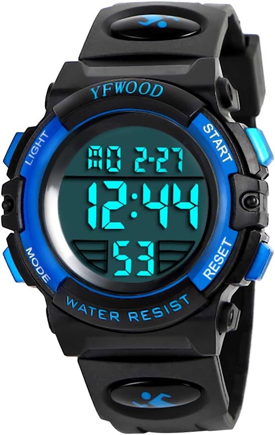 YFWOOD Boys Waterproof Digital Watch
