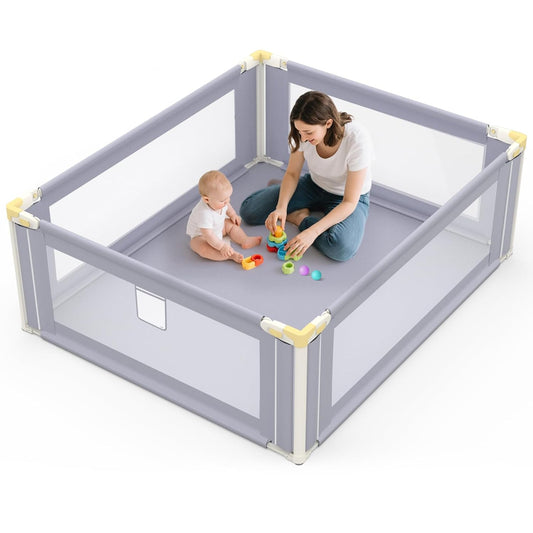 Omzer Playpen for Babies and Toddlers - Adjustable Height Design