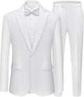 WEEN CHARM Mens Slim Fit 2-Piece One Button Suit - Tailored Look