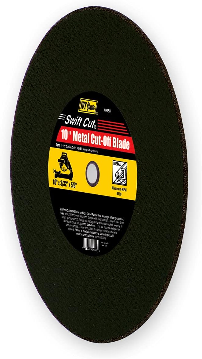 IVY Classic 10-Inch Metal Cut-Off Blade for Chop Saws, 10-Pack