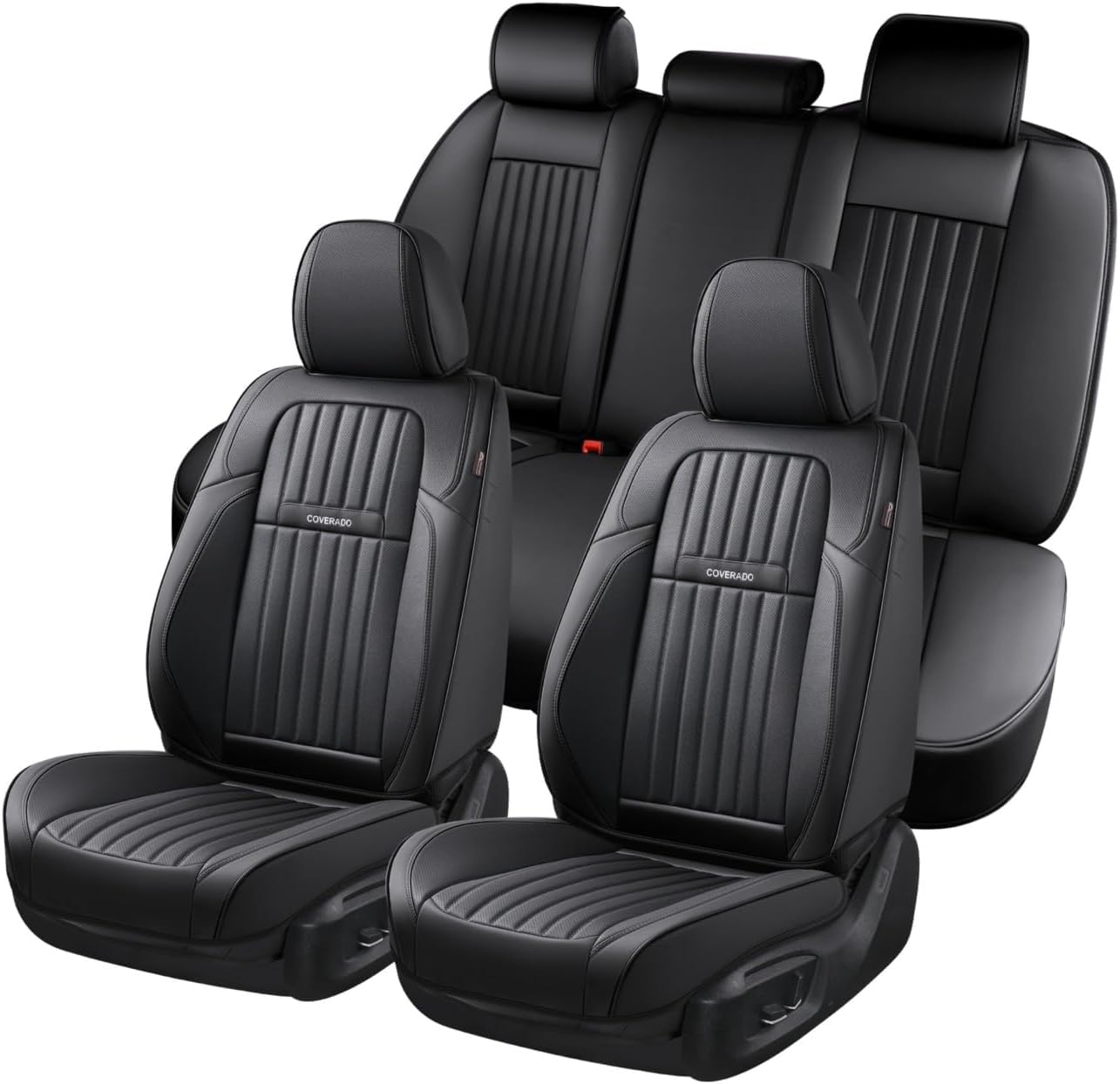 Coverado Car Seat Covers Full Set - Stylish Waterproof Protection
