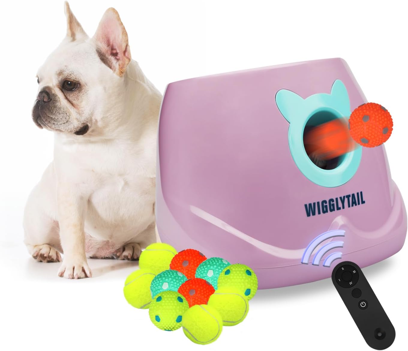 Automatic Dog Ball Launcher for Small Dogs and Puppies Fun