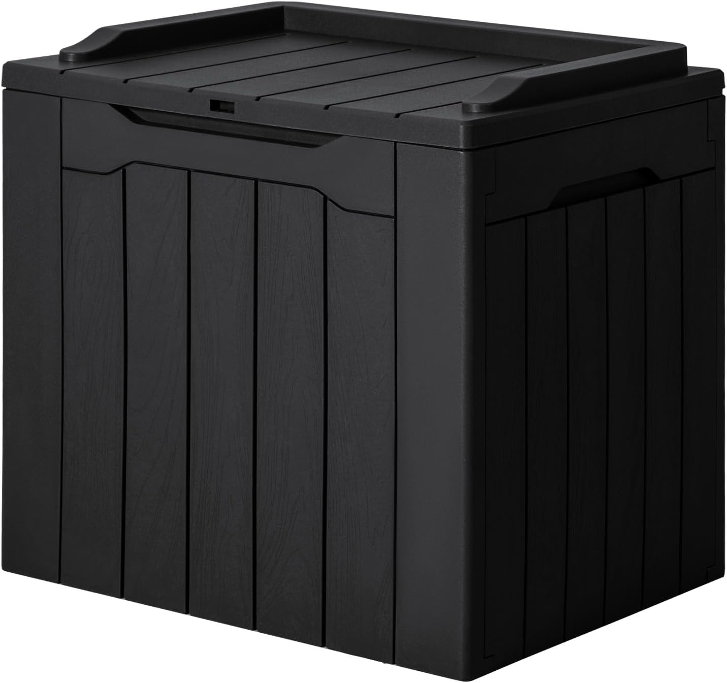 JUMMICO 31 Gallon Resin Deck Box for Outdoor Storage Solutions