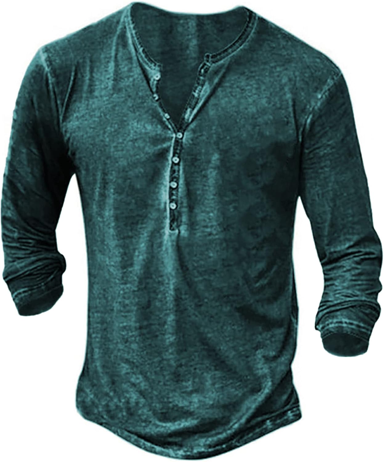 Mens Distressed Henley Shirts for Casual and Business Wear