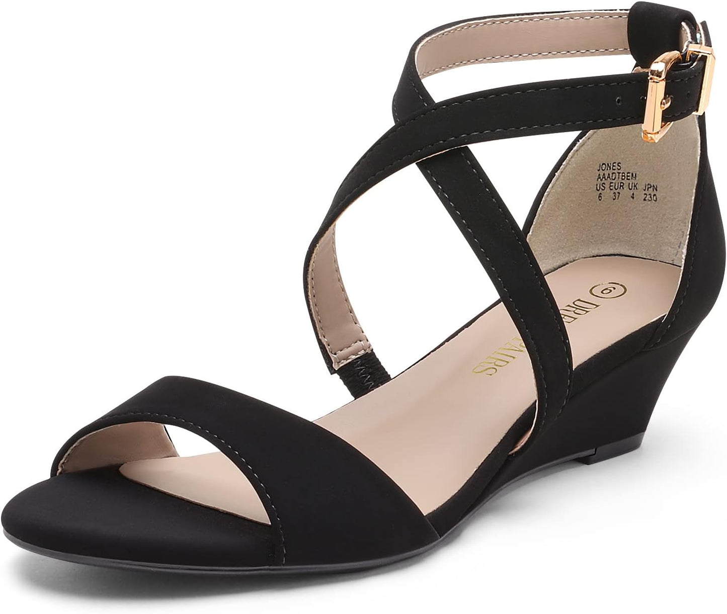 DREAM PAIRS Women's Low Wedge Sandals for Summer Style