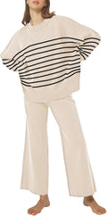 Pink Queen Women's 2 Piece Knit Sweater Set - Cozy Everyday Wear