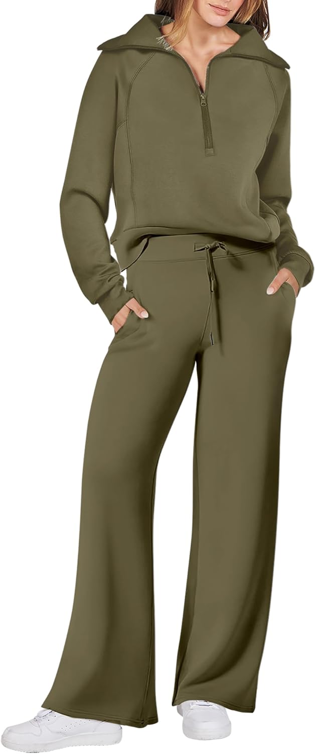 Stylish 2 Piece Outfits for Women - Fall Fashion Lounge Set