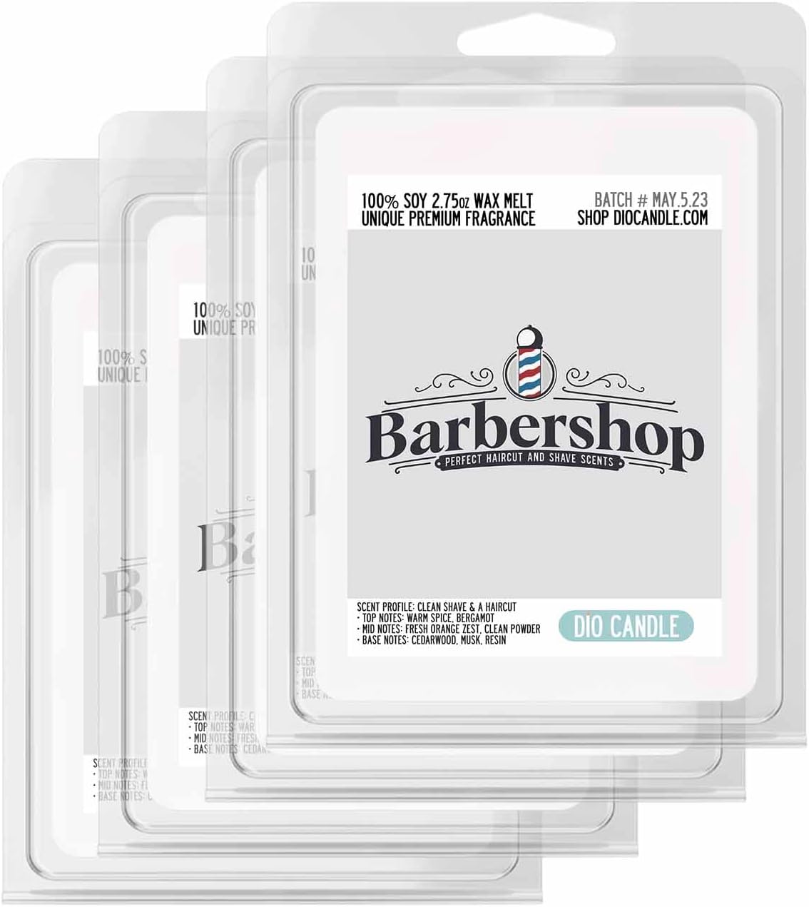 Barbershop Scented Wax Melts - Clean Shave & Haircut Aroma