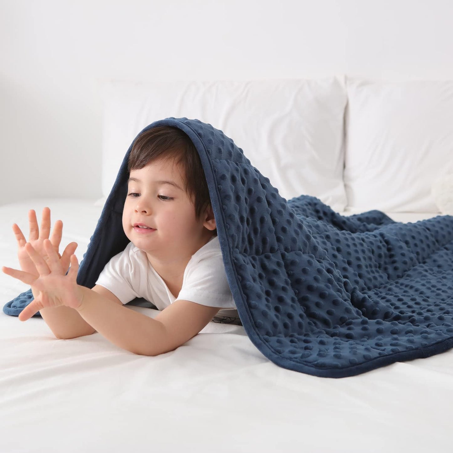 Kids Weighted Blanket Twin 5lbs - Soft Minky for All Seasons
