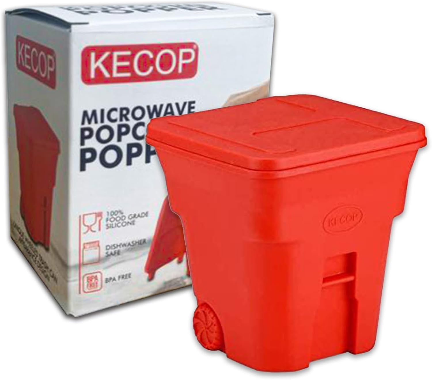 KECOP Collapsible Red Popcorn Popper