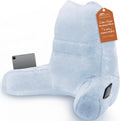 23 in Reading Pillow for Bed Dusty Blue - Tall Back Support