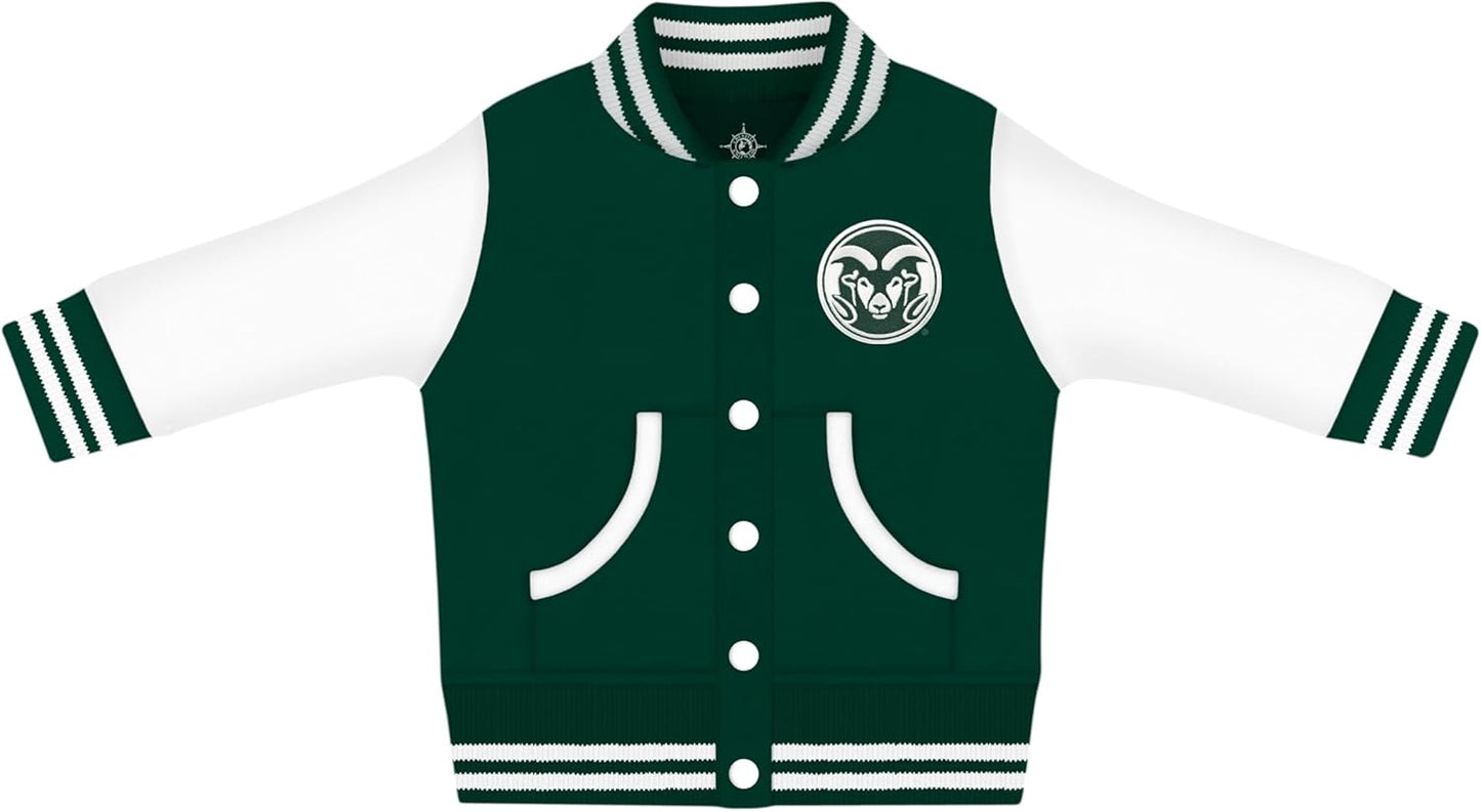 Creative Knitwear College Baby Varsity Jacket for Little Fans