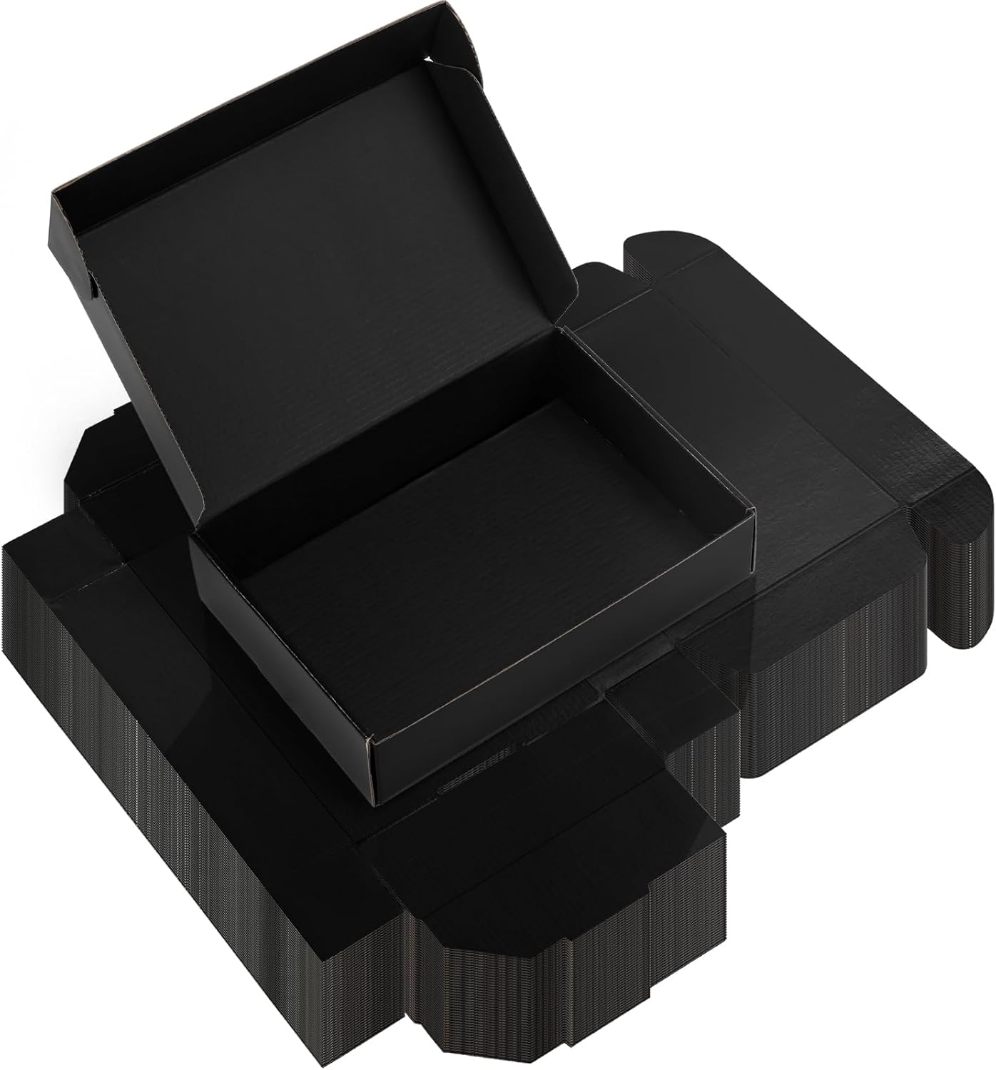 Black Shipping Boxes for Small Business - 40 Pack 9x6x2 in
