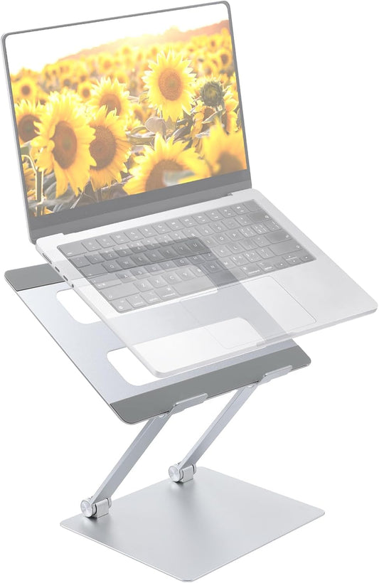Foldable Aluminum Laptop Stand | Adjustable & Ergonomic | 22lb Capacity