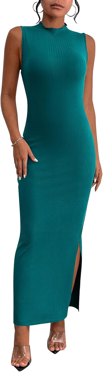PRETTYGARDEN Women's Summer Bodycon Midi Sundress for Style