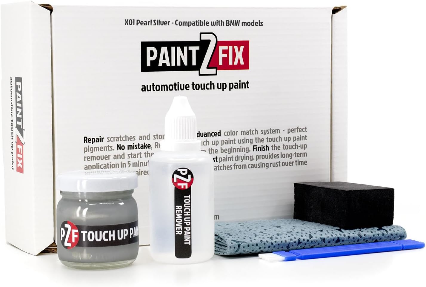 X01 Pearl Silver Touch-Up Paint & Scratch Repair Kit for BMW