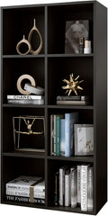 8-Cube Storage Shelf Bookcase - Modern 4-Tier Open Bookshelf for Home