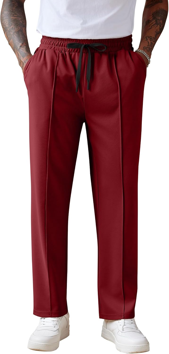 COOFANDY Men's Knit Sweatpants Lightweight Casual Jogger Pants