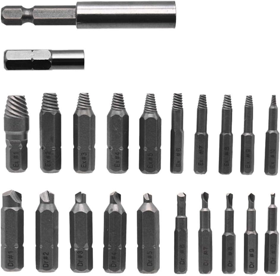 Ultimate 22pcs Damaged Screw Extractor Kit by IWOMA