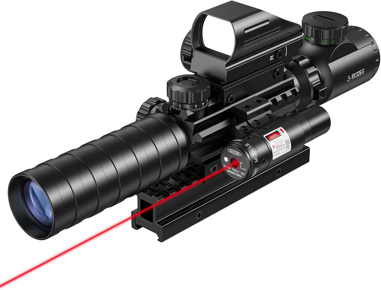 MidTen 3-9x32 Scope Combo with Dual Illuminated Optics
