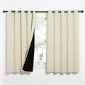 NICETOWN Living Room Completely Shaded Draperies - Blackout Insulated