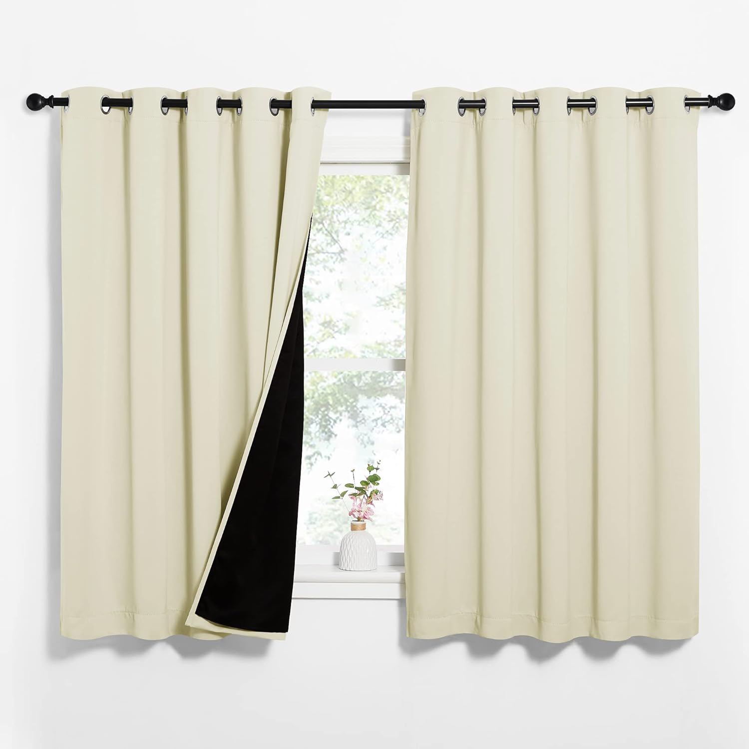 NICETOWN Living Room Blackout Draperies for Privacy & Noise