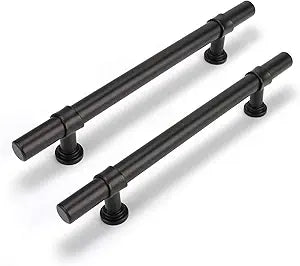 Goldenwarm Kitchen Cabinet Handles - Matte Black Drawer Pulls