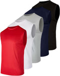 Men's Mesh Active Tech Tank Top 5 Pack - Lightweight Training Wear