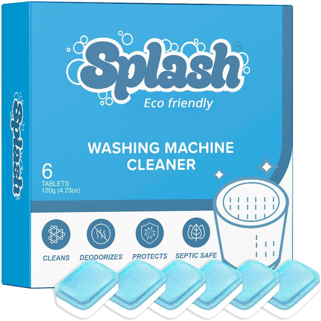 Sparkling Clean: Splash Spotless HE Washer Cleaner, 6ct