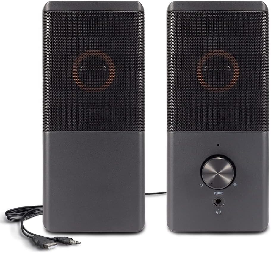 ROSON Compact USB Multimedia Speakers - Enhanced Bass