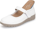 VJH confort Women's Mary Jane Flats - Breathable Lightweight Comfort