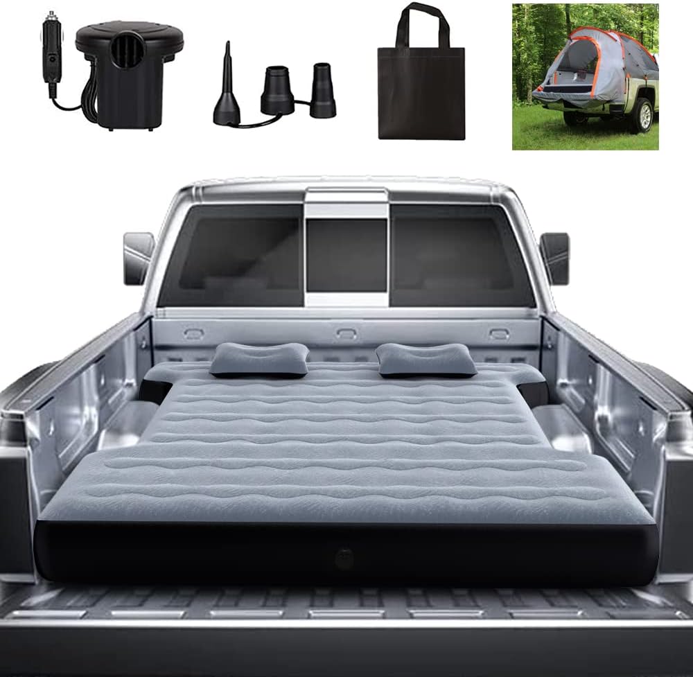 Thicken Air Mattress for Short Truck Beds - Cozy Camping Essential!