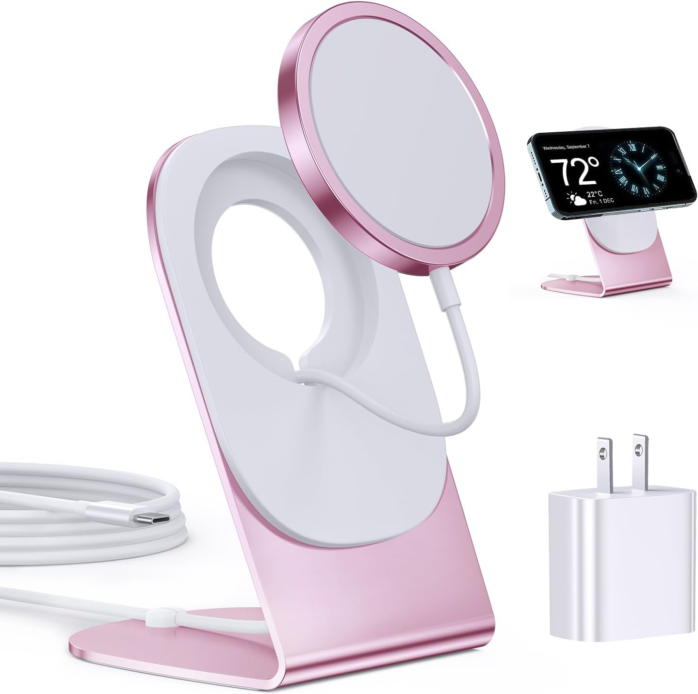 Magnetic Wireless Charger for iPhone 15/14/13/12 Series Stand