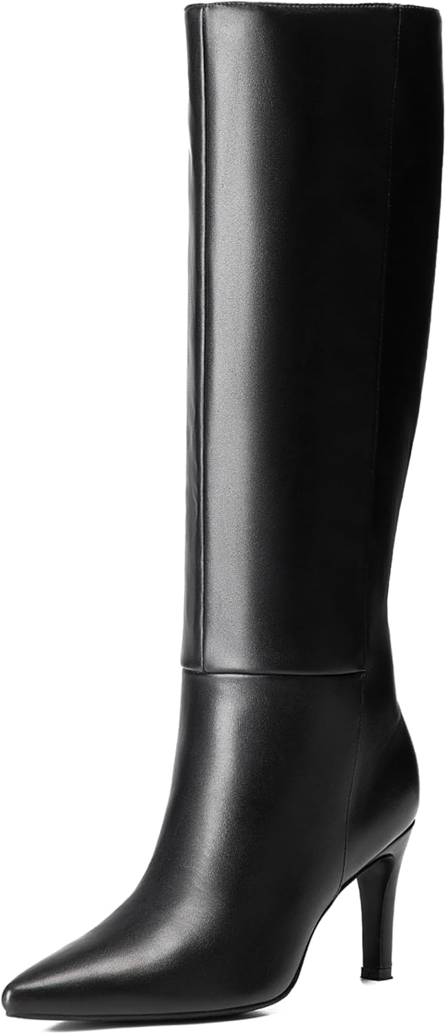 Knee High Boots Women Sexy Pointed Toe Stiletto Tall Fashion