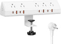 Desk Clamp Power Strip with Fast Charging and Surge Protection