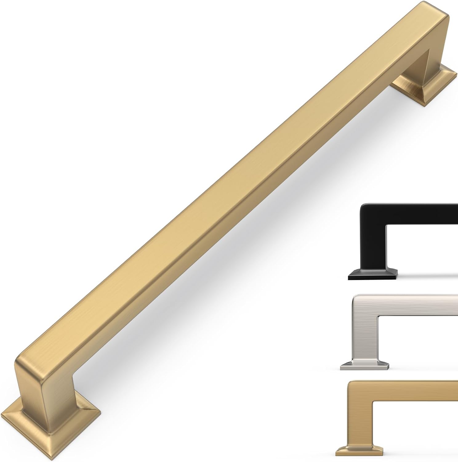 10 Pack 7-1/2 Inch Cabinet Pulls in Champagne Bronze Finish