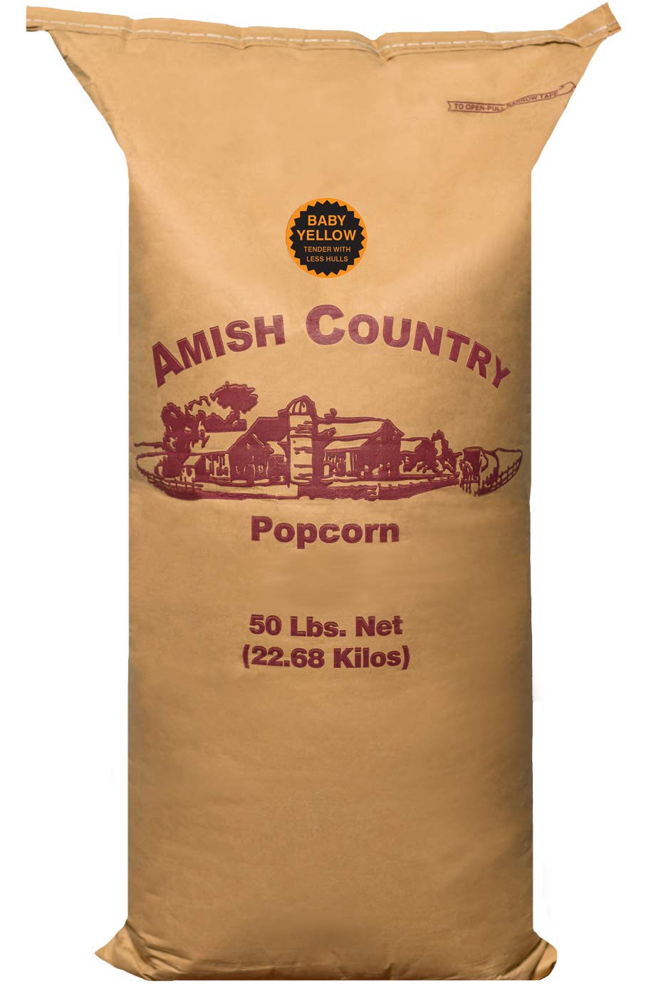 Amish Country Popcorn 50 LB Baby Yellow Non-GMO Gluten Free Snack