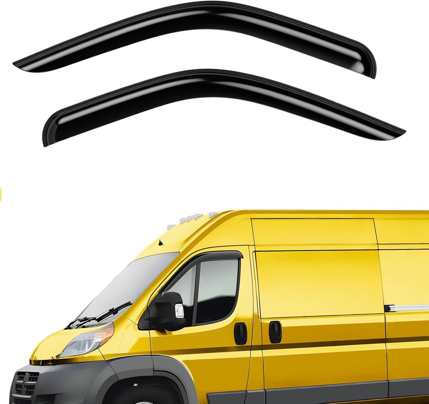Extra Durable Window Deflectors for Ram ProMaster 2014-2024