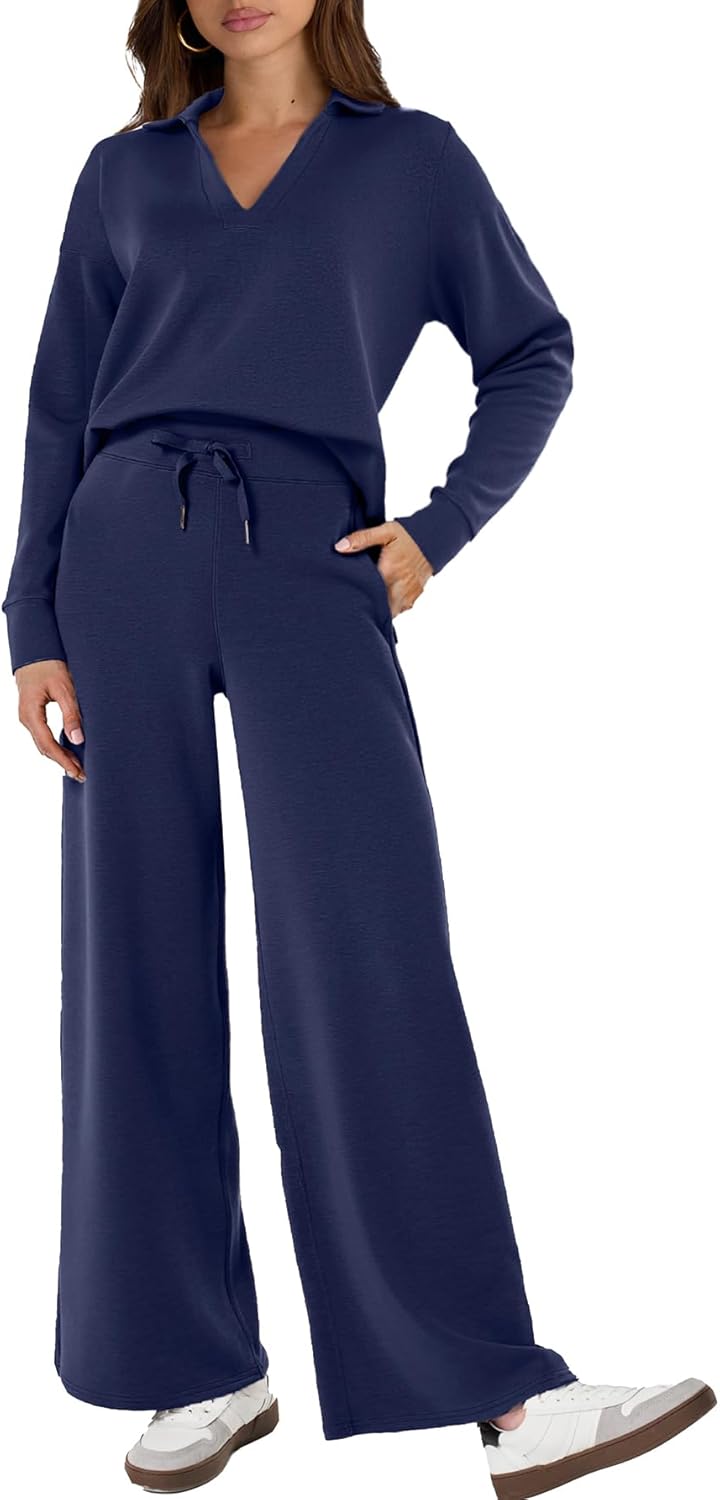 Glamaker Women's 2 Piece Sets Casual Long Sleeve Sweatsuits
