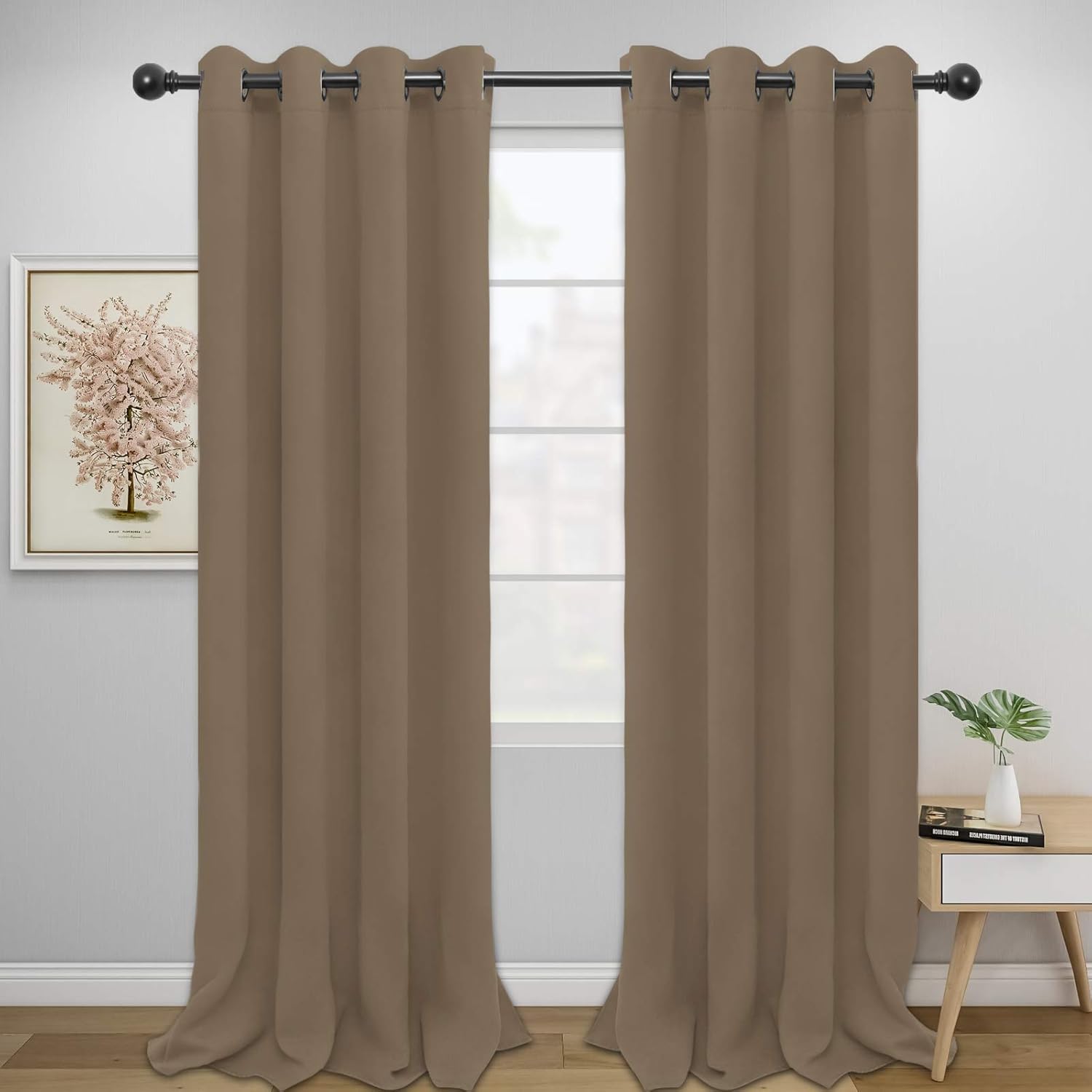 Easy-Going Blackout Curtains for Bedroom and Living Room Use