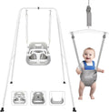 2 in 1 Toddler Swing Set Foldable Kids Swing & Baby Jumper