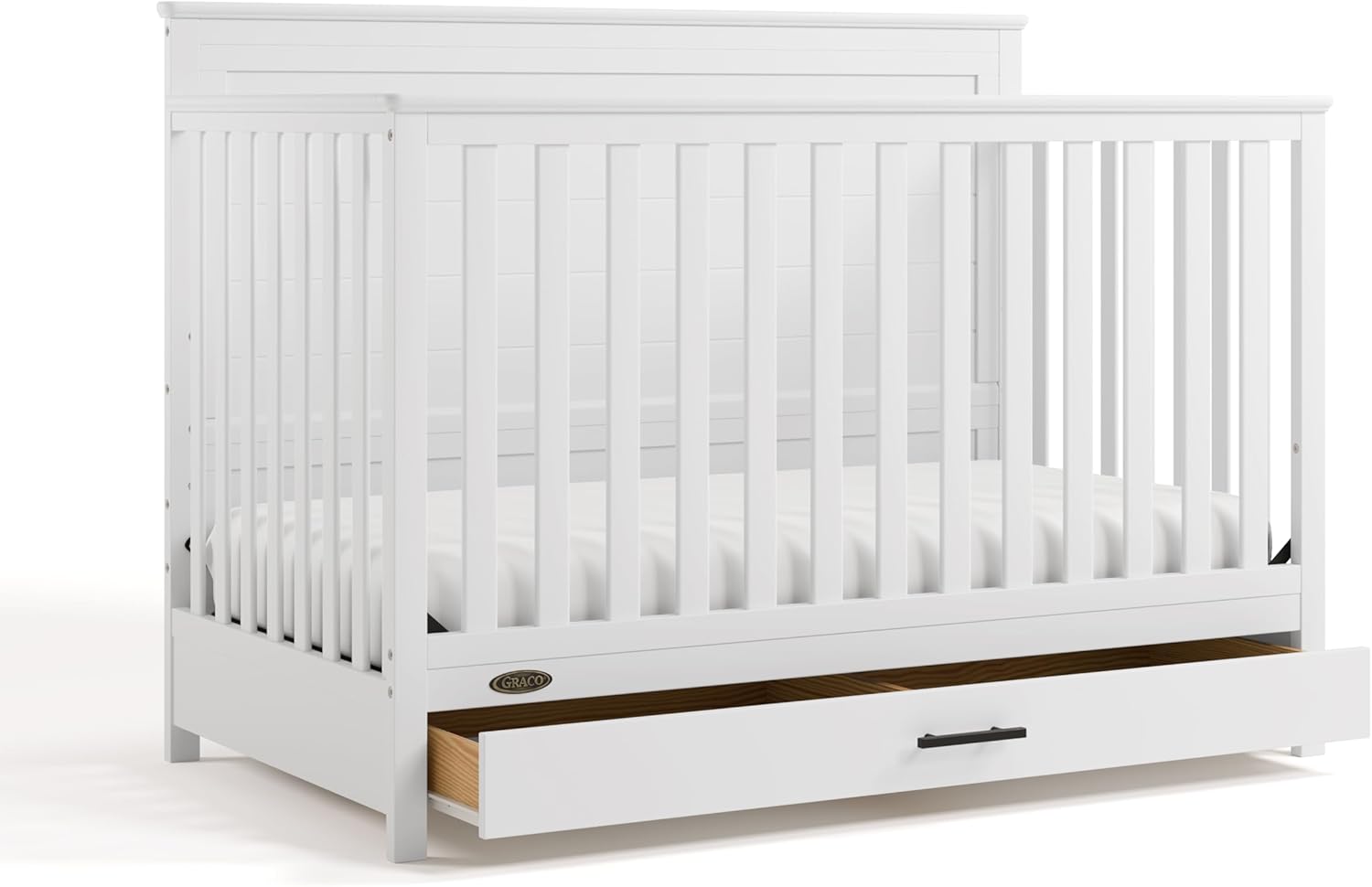 Graco Tristan 5-in-1 Convertible Crib with Drawer for Versatile Use