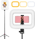 Phone Ring Light with 80in Tripod Stand - Portable 20W Selfie Rig