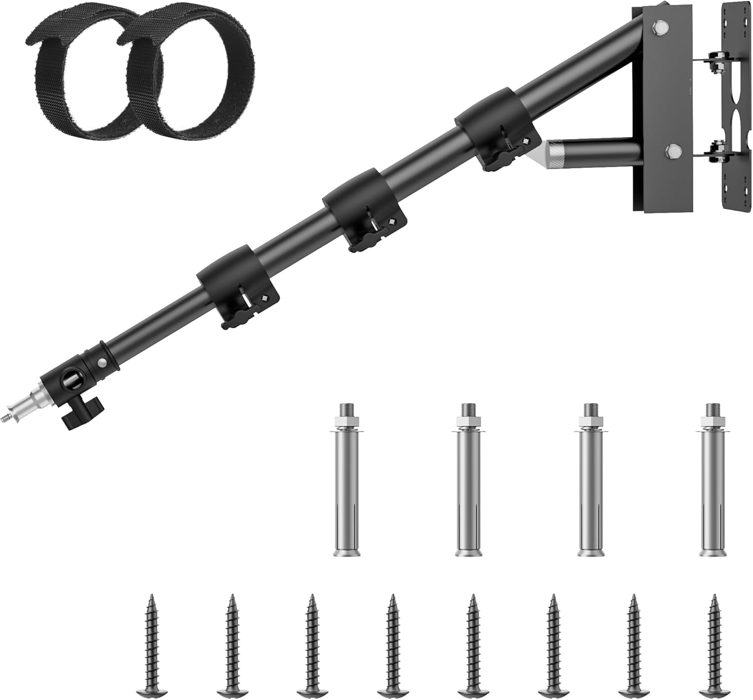 Ring Light Mount - Wall Mount Triangle Boom Arm for Photographers