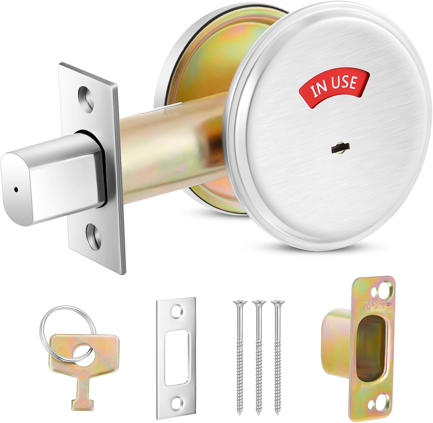 Tandefio Deadbolt with Occupancy Indicator for Bathrooms