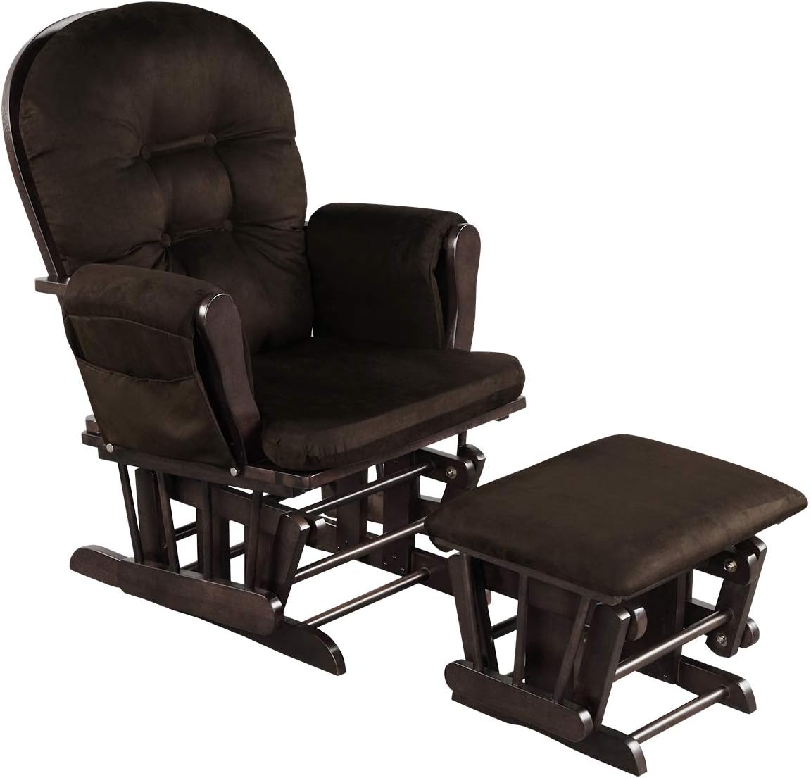 Costzon Nursery Glider Rocker with Ottoman for Ultimate Comfort