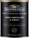 Ghirardelli Dark Chocolate & Cocoa Sweet Ground Powder - Rich, Less