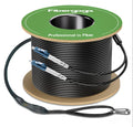 Fibergaga 50M Outdoor Armored OS2 LC to LC Fiber Patch Cable